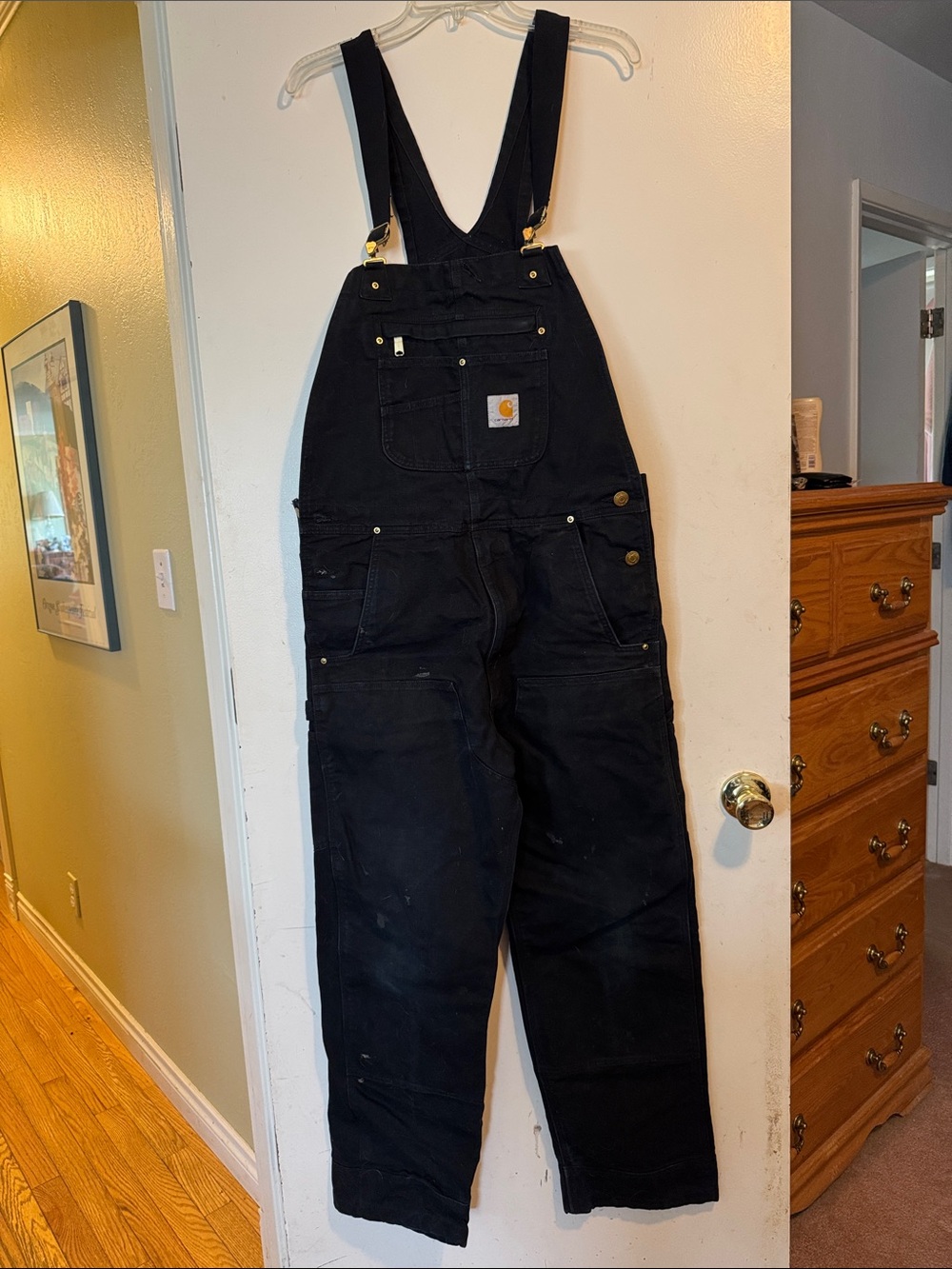 Carhartt Black Workwear Canvas Bib Overalls